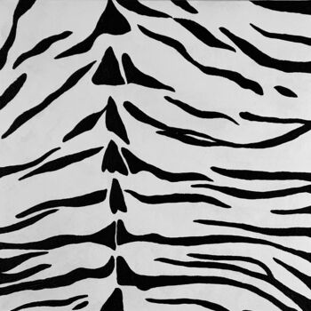 绘画 标题为“Monochrome Tiger Pa…” 由Iryna Antoniuk (IRENA TONE), 原创艺术品, 丙烯