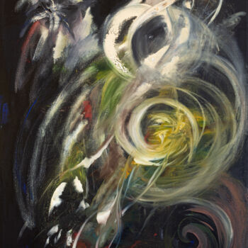 Картина под названием "Through the veil of…" - Iryna Bobrova, Подлинное произведение искусства, Масло