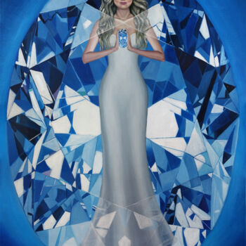 Pintura titulada "Diamond" por Iryna Bohdanova, Obra de arte original, Oleo