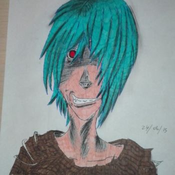 Drawing titled "disegno manga killer" by Iryna De Simone, Original Artwork