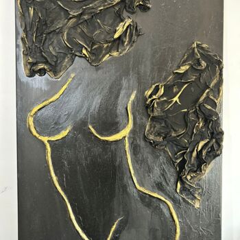 Peinture intitulée "Mulher Negra" par Iryna Khayetska, Œuvre d'art originale, Acrylique