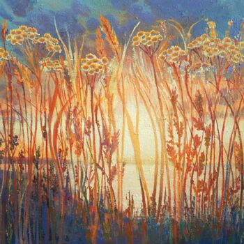 Картина под названием ""Sunshine"" - Iryna Makhovska, Подлинное произведение искусства, Акрил Установлен на Деревянная рама…