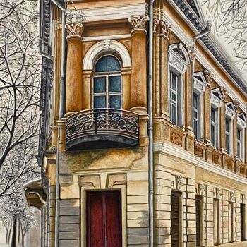 Schilderij getiteld "картина " Старовинн…" door Iryna Miloradova-Marchenko, Origineel Kunstwerk, Olie