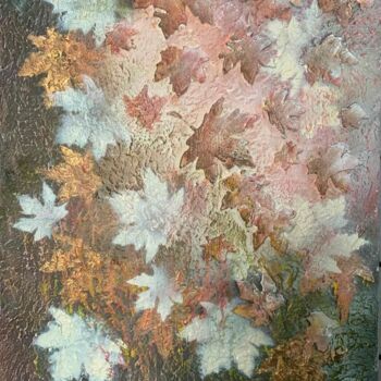 Peinture intitulée "Autumn leaves" par Iryna Nikolaieva, Œuvre d'art originale, Acrylique