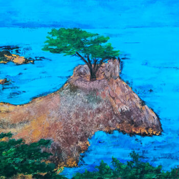 Painting titled "17-Mile Drive in th…" by Iryna Sapsai, Original Artwork, Acrylic