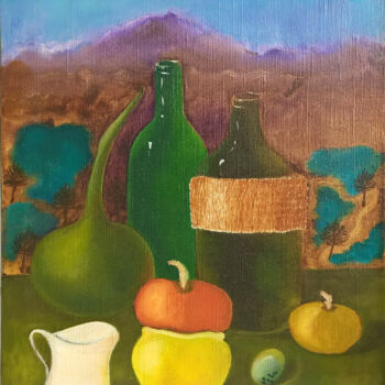 Pintura titulada "Still life with veg…" por Iryna Sapsai, Obra de arte original, Oleo