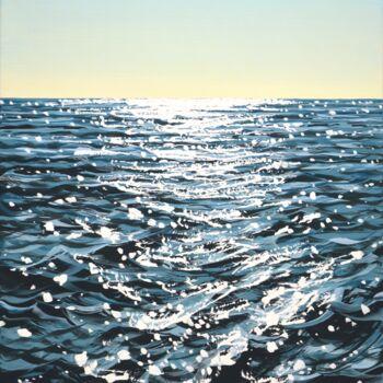 Pittura intitolato "Sea. Light 100." da Iryna Kastsova, Opera d'arte originale, Acrilico Montato su Telaio per barella in le…