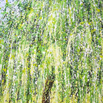 Painting titled "Willow." by Iryna Kastsova, Original Artwork, Acrylic Mounted on Wood Stretcher frame