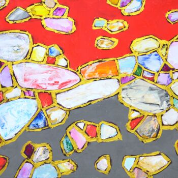 Pintura titulada "Favorite gems." por Iryna Kastsova, Obra de arte original, Acrílico Montado en Bastidor de camilla de made…