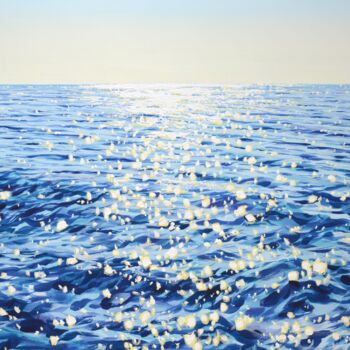 Картина под названием "Light on the water…" - Iryna Kastsova, Подлинное произведение искусства, Акрил Установлен на Деревянн…