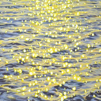 "Glare on the water…" başlıklı Tablo Iryna Kastsova tarafından, Orijinal sanat, Akrilik Ahşap Sedye çerçevesi üzerine monte…