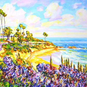 Malerei mit dem Titel "Laguna Beach (Calif…" von Iryna Kastsova, Original-Kunstwerk, Acryl Auf Keilrahmen aus Holz montiert