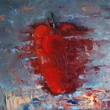Painting titled "apple" by Irena, Original Artwork, Oil
