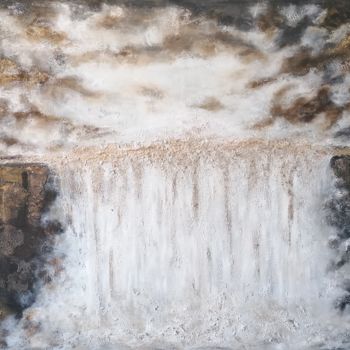 Pittura intitolato "Stormy evening" da Isabelle Colson, Opera d'arte originale, Acrilico