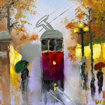 Painting titled "Autumn jazz" by Isa Elixir, Original Artwork, Oil