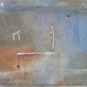 Peinture intitulée "Le matin des magici…" par Isa Feroe, Œuvre d'art originale, Huile