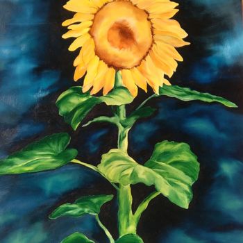 Peinture intitulée "soleil" par Isabelle Seguin, Œuvre d'art originale, Autre