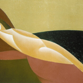 제목이 "Sleeping Venus"인 그림 Isaac Feldman로, 원작, 파스텔