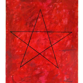 Peinture intitulée "Pentagramme by Isaa…" par Isaac De Honoret, Œuvre d'art originale
