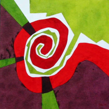 Pittura intitolato "Espiral I" da Isabel Cosin, Opera d'arte originale, Olio