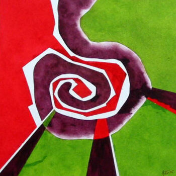 Pintura titulada "Espiral II" por Isabel Cosin, Obra de arte original, Oleo
