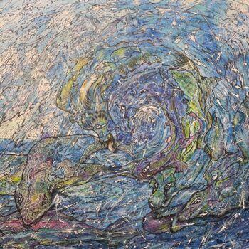 Peinture intitulée "Sea Creatures" par Isabel Ferrer, Œuvre d'art originale, Aquarelle