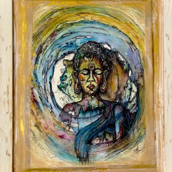 Peinture intitulée "Shiva" par Isabel Ferrer, Œuvre d'art originale, Aquarelle