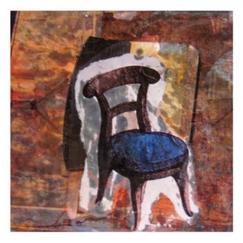 「Blue chair」というタイトルのコラージュ Isabel Kehrによって, オリジナルのアートワーク