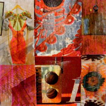 Collages intitolato "My dress" da Isabel Kehr, Opera d'arte originale, Altro