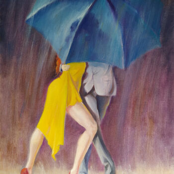Картина под названием "Promenade des Angla…" - Isabel Mahe, Подлинное произведение искусства, Масло Установлен на Деревянная…