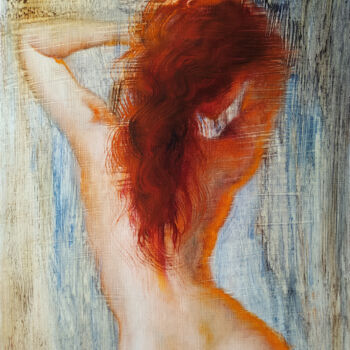 Painting titled "Regain" by Isabel Mahe, Original Artwork, Oil Mounted on Other rigid panel