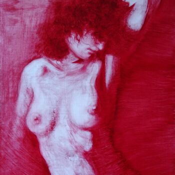 Pintura titulada "Etude Rouge / Red s…" por Isabel Mahe, Obra de arte original, Oleo