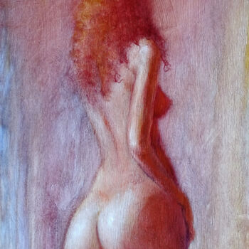 Картина под названием "Petit nu, de dos" - Isabel Mahe, Подлинное произведение искусства, Масло