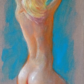 Peinture intitulée "Etude de nu de dos" par Isabel Mahe, Œuvre d'art originale, Huile