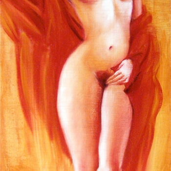 Painting titled "Venus" by Isabel Mahe, Original Artwork, Oil Mounted on Other rigid panel