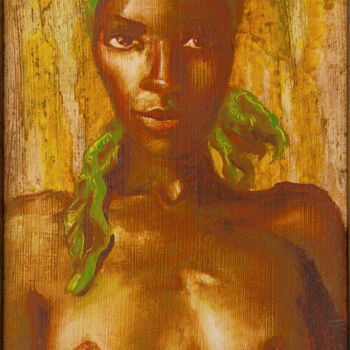 Ζωγραφική με τίτλο "Bandana" από Isabel Mahe, Αυθεντικά έργα τέχνης, Λάδι