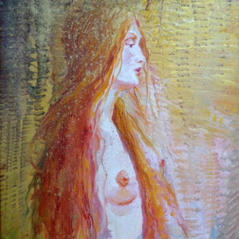Pintura intitulada "Poussière d'Étoiles…" por Isabel Mahe, Obras de arte originais, Óleo
