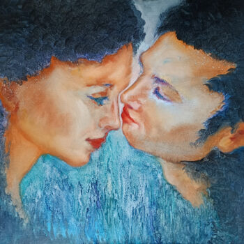 Painting titled "Romance" by Isabel Mahe, Original Artwork, Oil