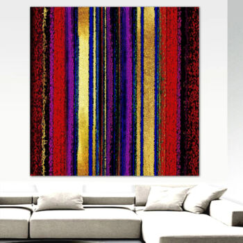 Painting titled "Barcode" by Isabella Uguagliati, Original Artwork, Other Mounted on artwork_cat.
