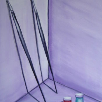 Картина под названием "Atelier" - Isabel Degen, Подлинное произведение искусства, Масло