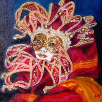 Painting titled "Dis moi qui tu es" by Isabelle Rombi, Original Artwork, Oil