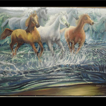 제목이 "cavalli in schiuma…"인 미술작품 Isabela Seralio로, 원작, 기름