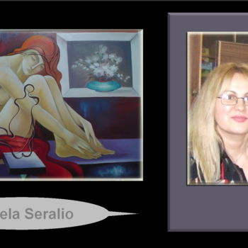 Ζωγραφική με τίτλο "isabela seralio-tab…" από Isabela Seralio, Αυθεντικά έργα τέχνης, Λάδι