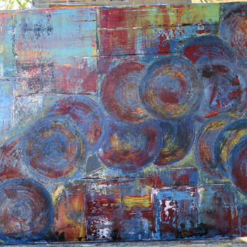Peinture intitulée "peinture abstraite…" par Zabou, Œuvre d'art originale, Huile