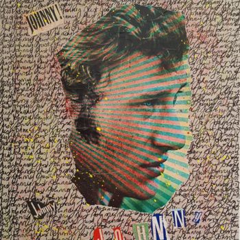 Collages titled "JUST JOHNNY" by Isabelle Blondel, Original Artwork, Collages