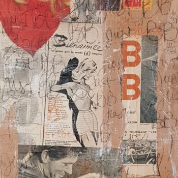 Collages getiteld ""JUST BB FOREVER "" door Isabelle Blondel, Origineel Kunstwerk, Collages