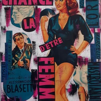 Collages intitulée ""La chance d'Être F…" par Isabelle Blondel, Œuvre d'art originale, Collages