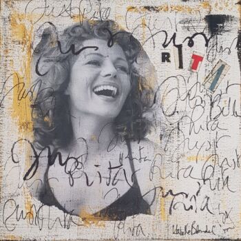 「JUST RITA」というタイトルのコラージュ Isabelle Blondelによって, オリジナルのアートワーク, コラージュ