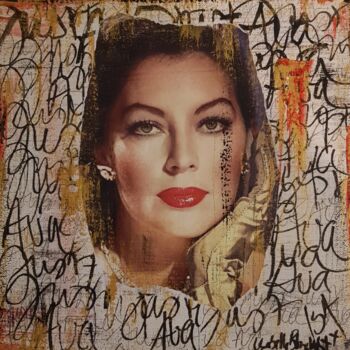 Collages intitolato "Just Ava" da Isabelle Blondel, Opera d'arte originale, Collages