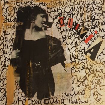Collages getiteld "Just Olivia" door Isabelle Blondel, Origineel Kunstwerk, Collages